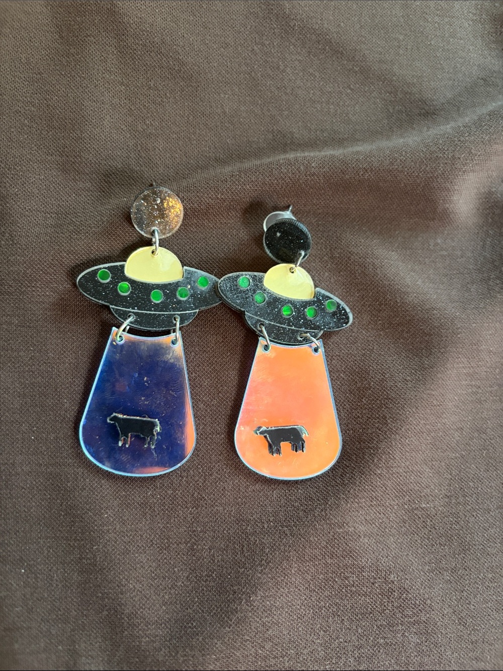 UFO earrings